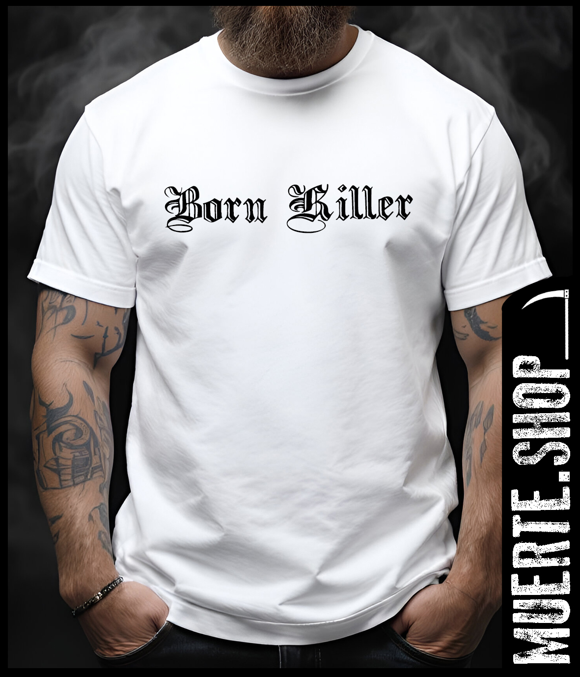 Тениска BORN KILLER DOBERMAN с щампа 